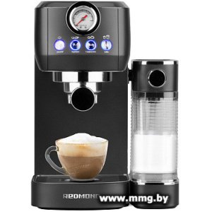 Рожковая кофеварка Redmond CM702 (черный/хром)