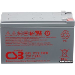 Купить CSB Battery GPL1272 (12В/7.2 А·ч) в Минске, доставка по Беларуси