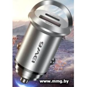 Автозарядка Awei C-854 (серый)