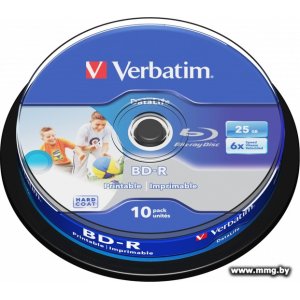 Диск BD-R Verbatim 25Gb 6x 43804 (10 шт.)