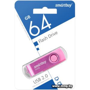 Купить 64GB SmartBuy Twist (розовый) (SB064GB2TWP) в Минске, доставка по Беларуси