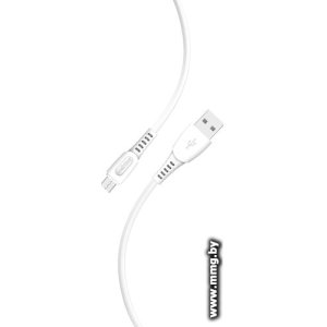 Кабель SmartBuy iK-12-S40w USB Type-A -microUSB (1 м, белый)