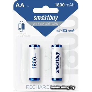 Аккумулятор SmartBuy AA 1800mAh SBBR-2A02BL1800