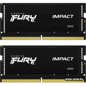 Купить SODIMM-DDR5 32GB (2x16GB) PC5-44800 Kingston KF556S40IBK2-32 в Минске, доставка по Беларуси