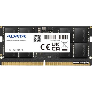 Купить SODIMM-DDR5 32GB PC5-38400 ADATA AD5S480032G-S в Минске, доставка по Беларуси