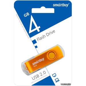 Купить 4GB SmartBuy Twist (желтый) в Минске, доставка по Беларуси