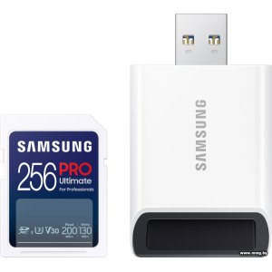 Samsung 256GB SDXC PRO Ultimate MB-SY256SB (с кардридером)