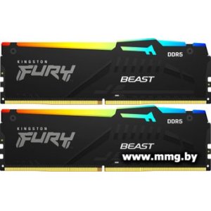 Купить 64Gb (2x32Gb) PC5-51200 Kingston KF564C32BBEAK2-64 в Минске, доставка по Беларуси