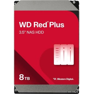 Купить 8000Gb WD Red Plus WD80EFPX в Минске, доставка по Беларуси