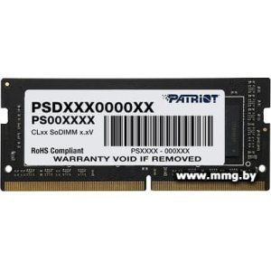 Купить SODIMM-DDR4 8GB PC4-21300 Patriot PSD48G26662S в Минске, доставка по Беларуси