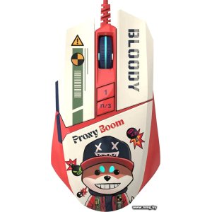 Купить A4 Tech Bloody W63 Max Proxy Boom (бежевый/красный) в Минске, доставка по Беларуси
