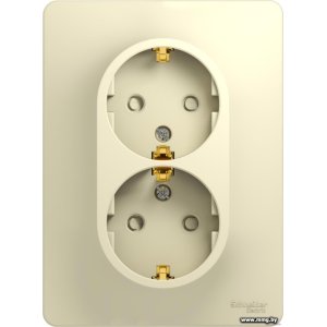 Купить Розетка Schneider Electric Glossa GSL000226 (бежевый) в Минске, доставка по Беларуси