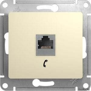 Купить Розетка Schneider Electric Glossa GSL000281T (бежевый) в Минске, доставка по Беларуси