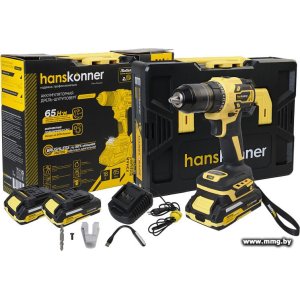 Купить Hanskonner HCD2065BLC (с 2-мя АКБ, кейс) в Минске, доставка по Беларуси