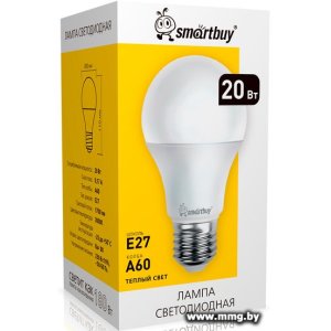 Купить Лампа светодиодная Smartbuy SBL-A60-20-30K-E27 в Минске, доставка по Беларуси