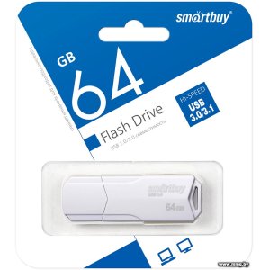 Купить 64GB SmartBuy Clue (белый) (SB64GBCLU-W3) в Минске, доставка по Беларуси