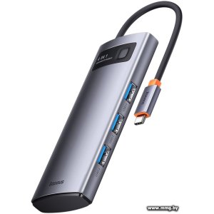 Док-станция Baseus Metal Gleam Series 4-in-1 (WKWG070013)