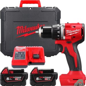 Milwaukee M18 M18BLDDRC-502C 4933492835 (с 2-мя АКБ 5 Ач, ке