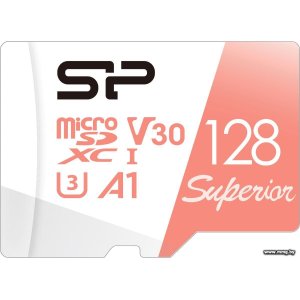 Купить Silicon-Power 128GB microSDXC Superior A1 SP128GBSTXDV3V20 в Минске, доставка по Беларуси