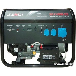 Купить Бензиновый генератор SENCI SC11000-E3 в Минске, доставка по Беларуси