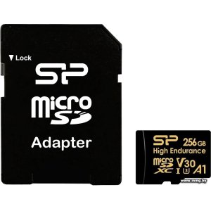 Silicon-Power 256GB microSDXC Golden High Endurance SP256GBSTXDV3V1HSP