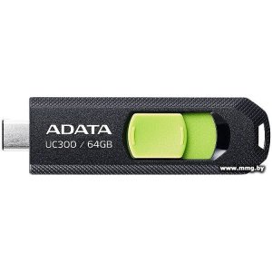 Купить 64GB ADATA UC300 ACHO-UC300-64G-RBK/GN (черный/зеленый) в Минске, доставка по Беларуси