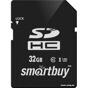 Купить SmartBuy 32GB SDHC SB32GBSDHCU3 в Минске, доставка по Беларуси