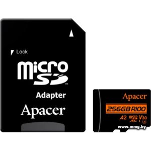 Apacer 256GB microSDXC AP256GMCSX10U8-R (с адаптером)