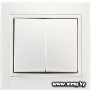 Купить Выключатель SmartBuy Венера SBE-01w-10-SW2-0-c в Минске, доставка по Беларуси