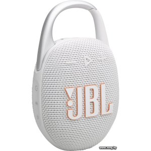 Купить JBL Clip 5 (белый) JBLCLIP5WHT в Минске, доставка по Беларуси
