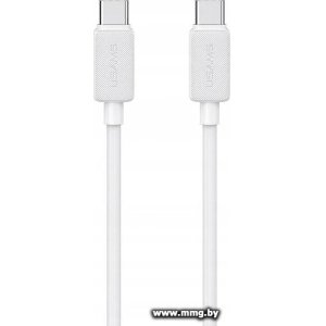 Кабель Usams US-SJ691 USB Type-C - USB Type-C (1 м, белый)