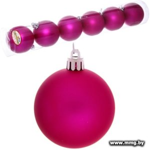 Купить Серпантин Матовый шар 6 см 6 шт (розовый) 183-889 в Минске, доставка по Беларуси