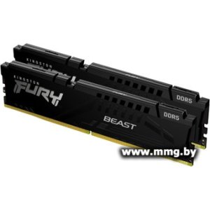 Купить 32Gb (2x16Gb) PC5-48000 Kingston KF560C36BBE2K2-32 в Минске, доставка по Беларуси