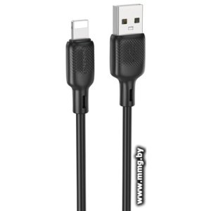 Кабель Borofone BX113 USB Type-A - Lightning (1 м, черный)