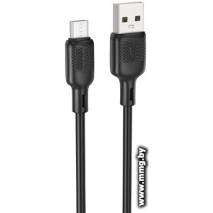 Кабель Borofone BX113 USB Type-A - microUSB (1 м, черный)