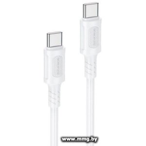 Кабель Borofone BX111 USB Type-C - USB Type-C (1 м, белый)