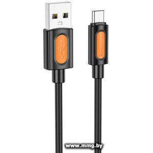 Кабель Borofone BX114 USB Type-A - microUSB (1 м, черный)