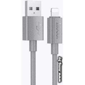 Кабель Hoco X107 USB Type-A - Lightning (1 м, серый)