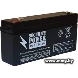 Купить Security Power SP 6-3.3 F1 (6В/3.3 А·ч) в Минске, доставка по Беларуси