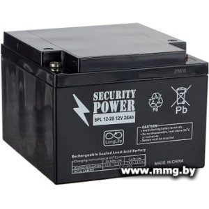 Купить Security Power SPL 12-28 (12В/28 А·ч) в Минске, доставка по Беларуси