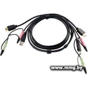 Купить Кабель Aten 2L-7D02UH (1.8 м, черный) в Минске, доставка по Беларуси