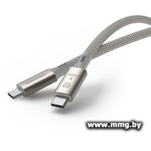 Кабель Momax DC31L Type-C - Type-C (1 м, серебристый/серый)