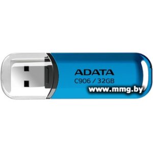 Купить 32GB ADATA C906 (синий) (AC906-32G-RWB) в Минске, доставка по Беларуси