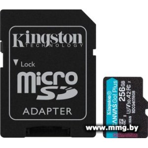 Купить Kingston 256GB microSDXC Canvas Go! Plus SDCG4/256Gb +adp в Минске, доставка по Беларуси