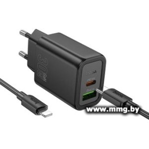 Купить Зарядное устройство Hoco N63 Lightning (черный) в Минске, доставка по Беларуси
