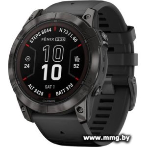 Купить Garmin Fenix 7X Pro Sapphire Solar карбон-серый титан/черный в Минске, доставка по Беларуси