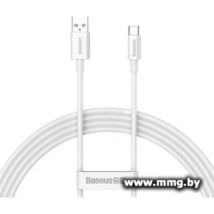 Кабель Baseus P10320102214-01 USB Type-C (1 м, белый)
