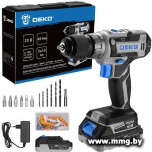 Купить Deko DKCD20V One Set63 083-1038 (с 2-мя АКБ, кейс) в Минске, доставка по Беларуси