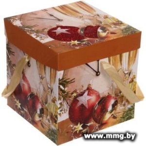 Купить Коробка подарочная Серпантин Бой курантов 22x22x22см 214-039 в Минске, доставка по Беларуси