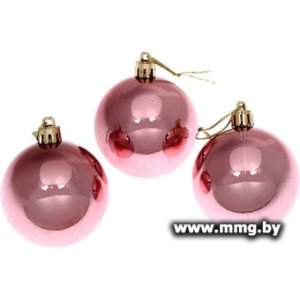 Елочная игрушка Серпантин Глянец шар 6 см 3 шт 201-0834